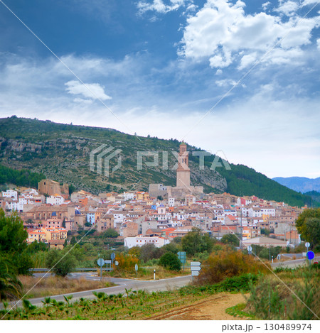 Jerica village Castellon cityscape in Spain 130489974