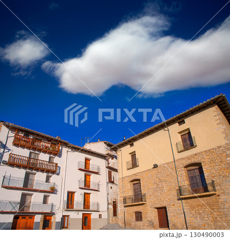 Morella in Maestrazgo castellon village facades 130490003