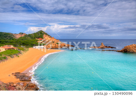 Cala Pregonda in Menorca at Balearic islands 130490096