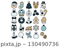 かわいいクリスマスのイラスト素材 130490736