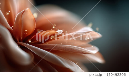 Abstract glowing particles on dark background 130492206