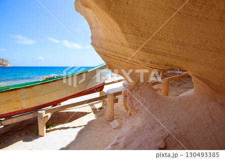Formentera Cala en Baster in Balearic Islands of Spain Formentera Cala en Baster in Balearic Islands of Spain 130493385