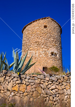 Javea denia San antonio Cape old windmills masonry structure Javea denia San antonio Cape old windmills masonry structure 130493386