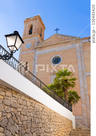 Altea old village Church typical Mediterranean at Alicante 130493420