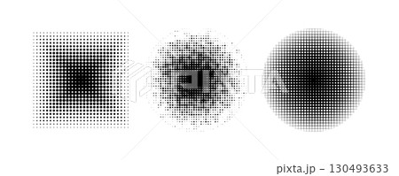 Halftone Gradient Shapes for Design. 130493633