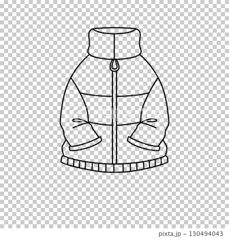 A jacket with a zipper on the front A jacket with a zipper on the front 130494043