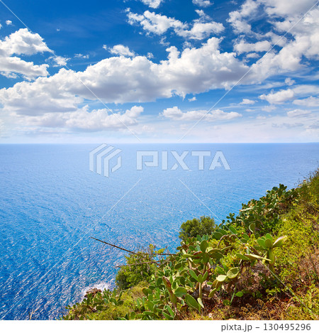 Tossa de Mar Aerial view in Costa Brava of Girona 130495296