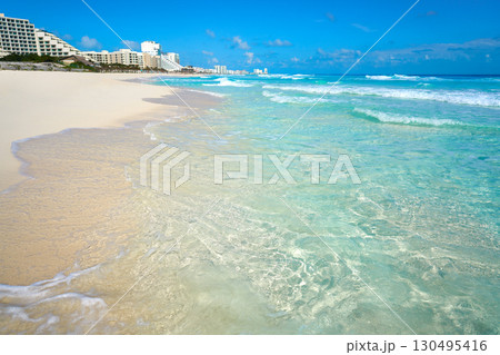 Playa Marlin in Cancun Beach in Mexico Playa Marlin in Cancun Beach in Mexico 130495416