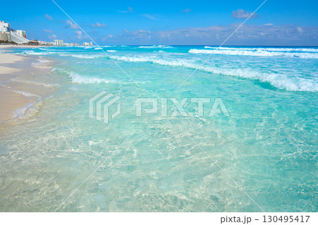 Playa Marlin in Cancun Beach in Mexico 130495417