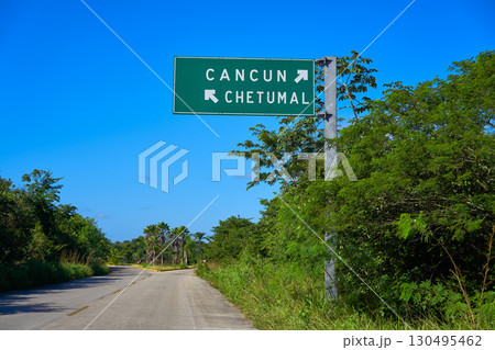 Rad sign Cancun and chetumal Costa Maya 130495462