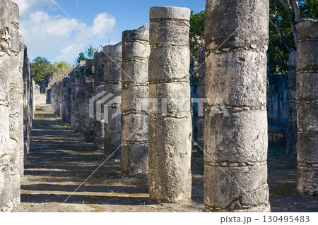 Chichen Itza one thousand columns temple Chichen Itza one thousand columns temple 130495483