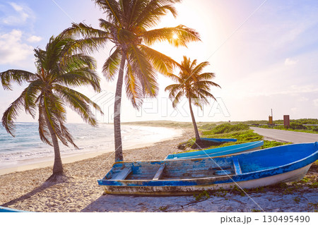 Chen Rio beach Cozumel island in Mexico Chen Rio beach Cozumel island in Mexico 130495490