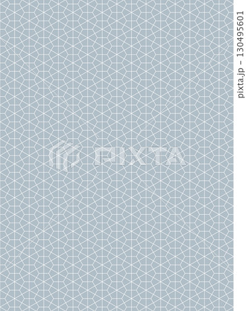 偽銀の積石亀甲の背景 130495601