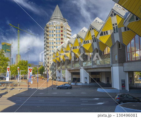 Rotterdam Netherlands - 06.09.2025, view of Cube Houses Rotterdam Netherlands - 06.09.2025, view of Cube Houses 130496081