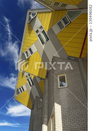 Rotterdam Netherlands - 06.09.2025, view of Cube Houses Rotterdam Netherlands - 06.09.2025, view of Cube Houses 130496082