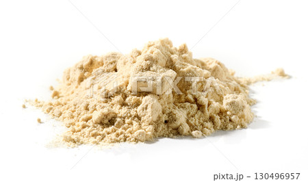 heap of protein powder 130496957