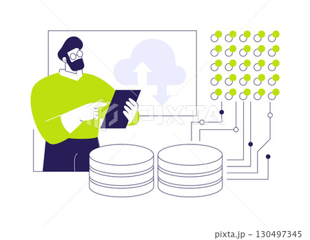 Data scientist abstract concept vector illustration. 130497345