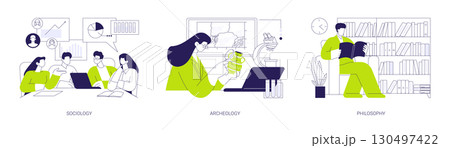 Sociocultural science isolated cartoon vector illustrations se Sociocultural science isolated cartoon vector illustrations se 130497422