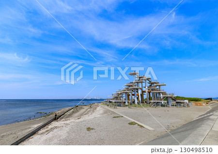 千葉県　富津市　富津公園　明治百年記念展望塔 130498510