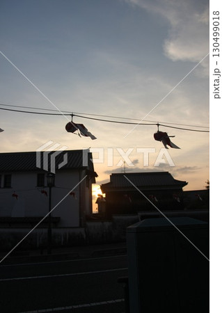 『金魚ちょうちん』白壁の町並み  山口県柳井市観光 130499018