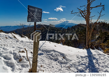 大菩薩連嶺・小金沢山から見る富士山 130500285