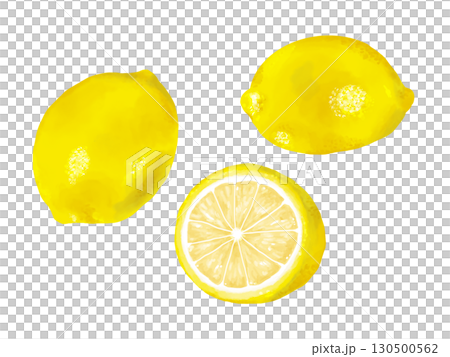 手描きのレモンのイラスト 水彩画風のイラスト素材 [130500562] - PIXTA