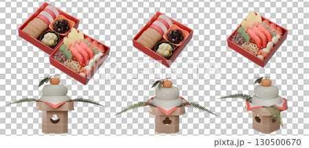 火神餅和禦節料理透明背景材料 130500670