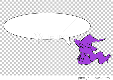 萬聖節女巫演講泡泡 130500869