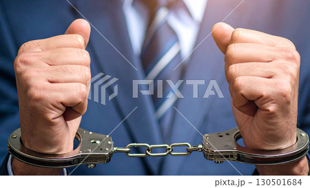 逮捕 手錠 犯罪者 逮捕 手錠 犯罪者 130501684