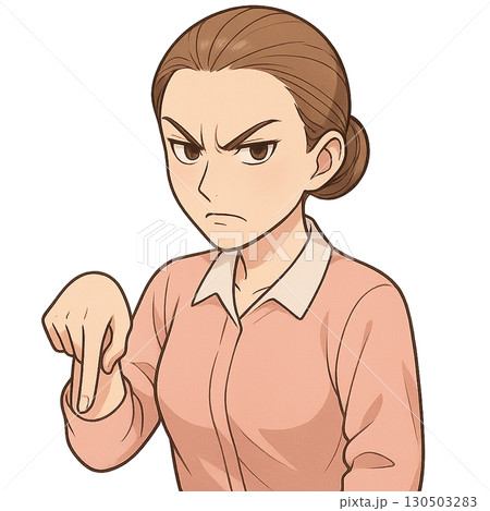 怒っている女性 怒っている女性 130503283