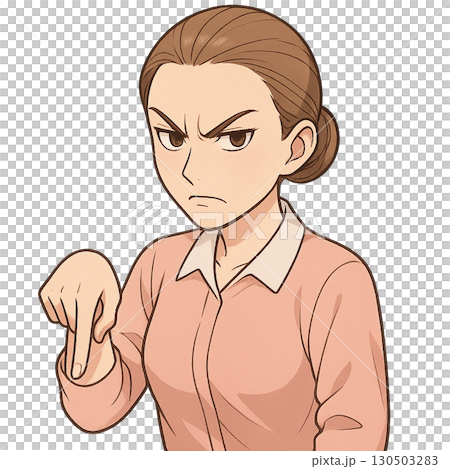 怒っている女性 怒っている女性 130503283