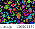 seamless pattern with cute candies and stars 130503489
