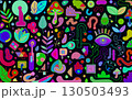 vector pattern with abstract elements 130503493