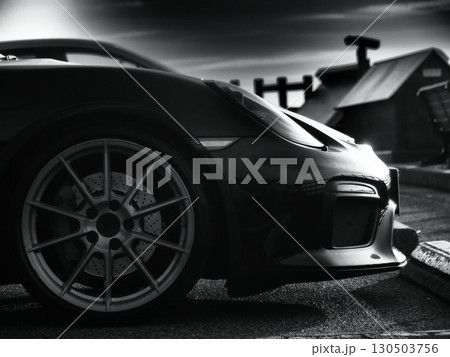 黒いスポーツカー 130503756