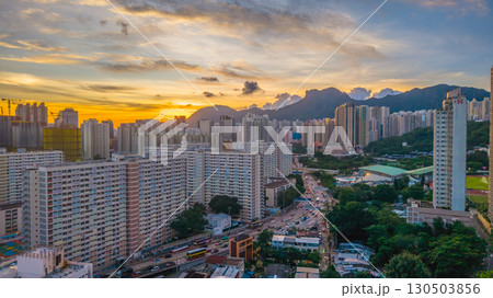 Aug 12 2025 Sunset View Of Choi Hung Estate Hong Kong Aug 12 2025 Sunset View Of Choi Hung Estate Hong Kong 130503856
