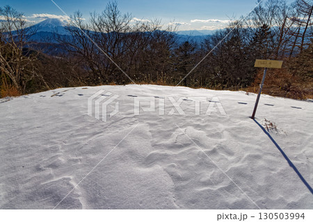 大菩薩連嶺・川胡桃沢ノ頭から見る富士山 130503994
