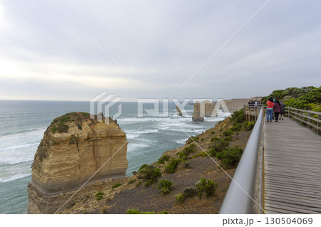 Beautiful ocean lookout on the Twelve Apostles at the Great Ocean Road in Victoria, Australia. 130504069