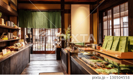 レトロなお土産屋さんの店内 130504558