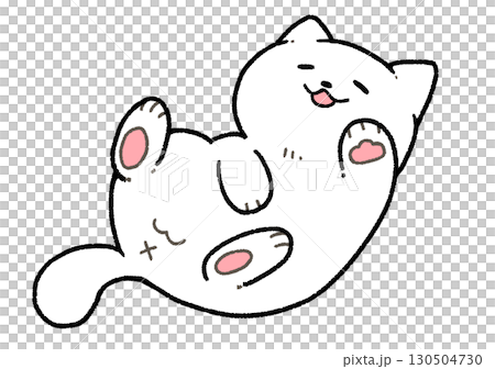 ごろん猫(白猫) ごろん猫(白猫) 130504730