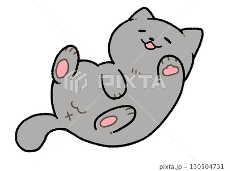 ごろん猫(灰色) ごろん猫(灰色) 130504731