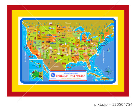 楽しいアメリカマップ 130504754