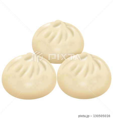 美味しそうな三つの中華まん 130505016