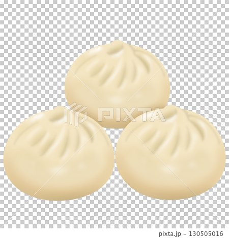 美味しそうな三つの中華まん 130505016