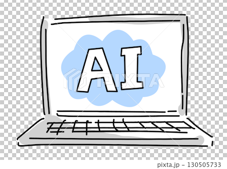 AIをビジネス活用していくイメージのアイコン 130505733