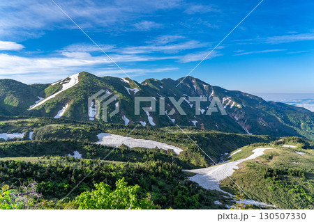 南竜道から見る別山と大屏風　初夏の白山御前峰登山（トンビ岩コース） 130507330