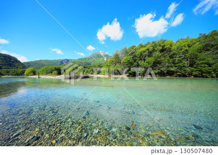 夏の上高地・大正池と焼岳 夏の上高地・大正池と焼岳 130507480