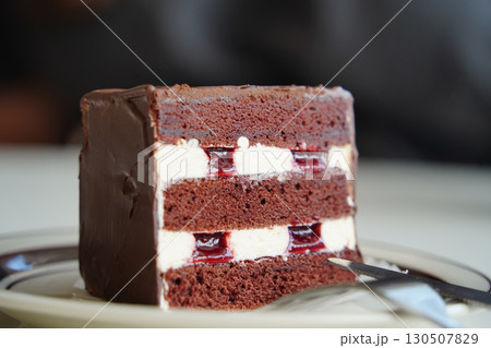Turkish Brick Cake (Cikolatali Pasta), Traditional Chocolate Dessert Turkish Brick Cake (Cikolatali Pasta), Traditional Chocolate Dessert 130507829