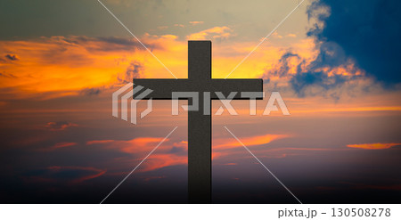 Cross Christian God Religion on Sunset Background, Jesus Church Worship Pray Catholic Grace Christ, Symbols Christ Love Holy Spiritual Hope Peach Victory Spirit Mditation Catholicism Crucifix Trush. Cross Christian God Religion on Sunset Background, Jesus Church Worship Pray Catholic Grace Christ, Symbols Christ Love Holy Spiritual Hope Peach Victory Spirit Mditation Catholicism Crucifix Trush. 130508278