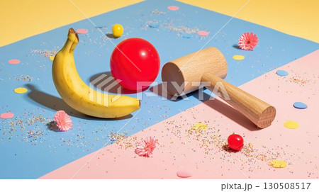 赤い鼻と小道具のスラップスティック 130508517