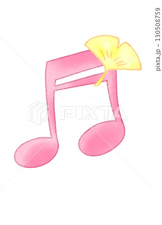 カエデの付いた音符 カエデの付いた音符 130508759